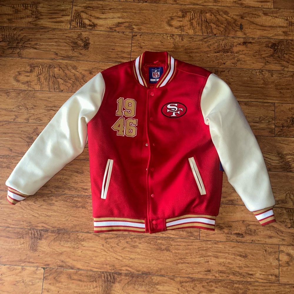 San Francisco 49ers Varsity Letterman Jacket Medium